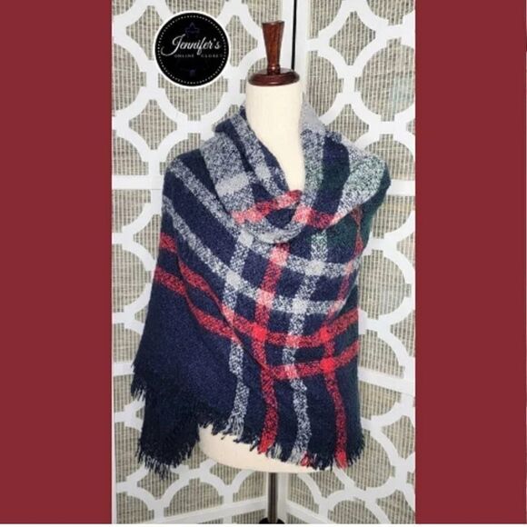 Quagga Blanket Wrap in Red Buffalo Checkered - Picture 5 of 13